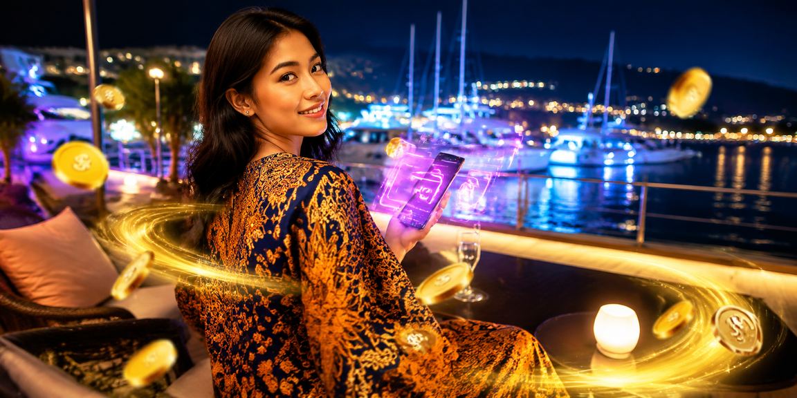 Suasana pertaruhan kasino batik di Langkawi dengan elemen reka bentuk tempatan